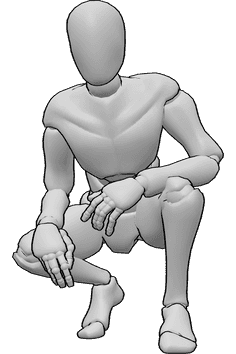 Pose Reference- Squatting poses
