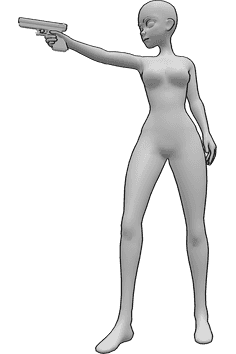 Pose Reference- Anime gun poses
