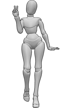Pose Reference- Cute female poses